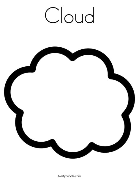Cloud Coloring Page