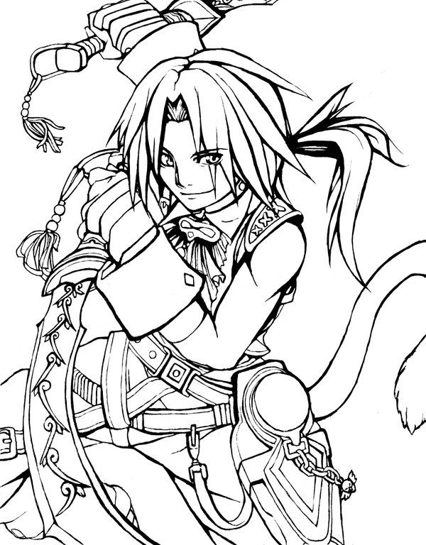 600x768 Ff Dissidia Zidane Fanart By On @