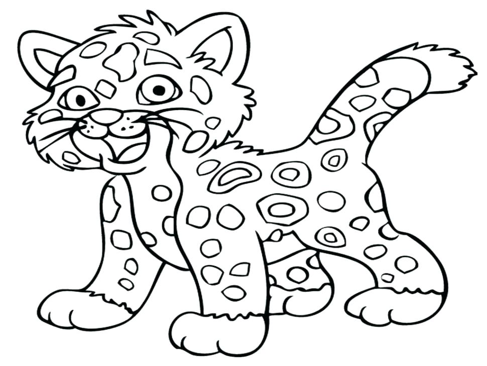 970x728 Leopard Print Coloring Pages Best Pages To Color Animals Kids