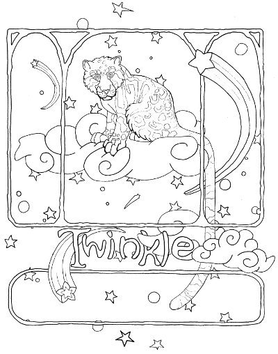 400x508 Clouded Leopard Coloring Page For Adults