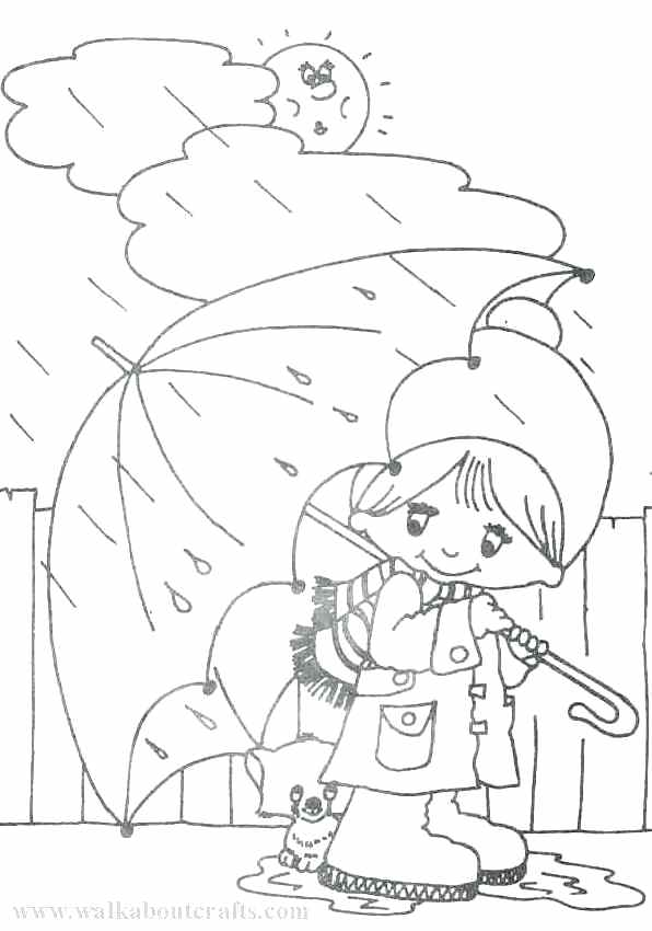 596x850 Rainy Day Coloring Pages Amazing Rainy Day Coloring Pages In Free