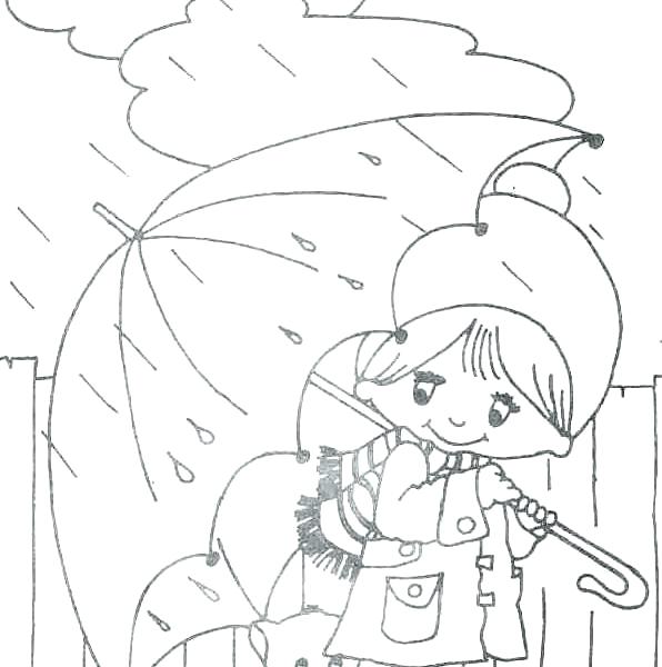 596x600 Rainy Day Coloring Pages Rainy Day Coloring Page Trend Rainy Day