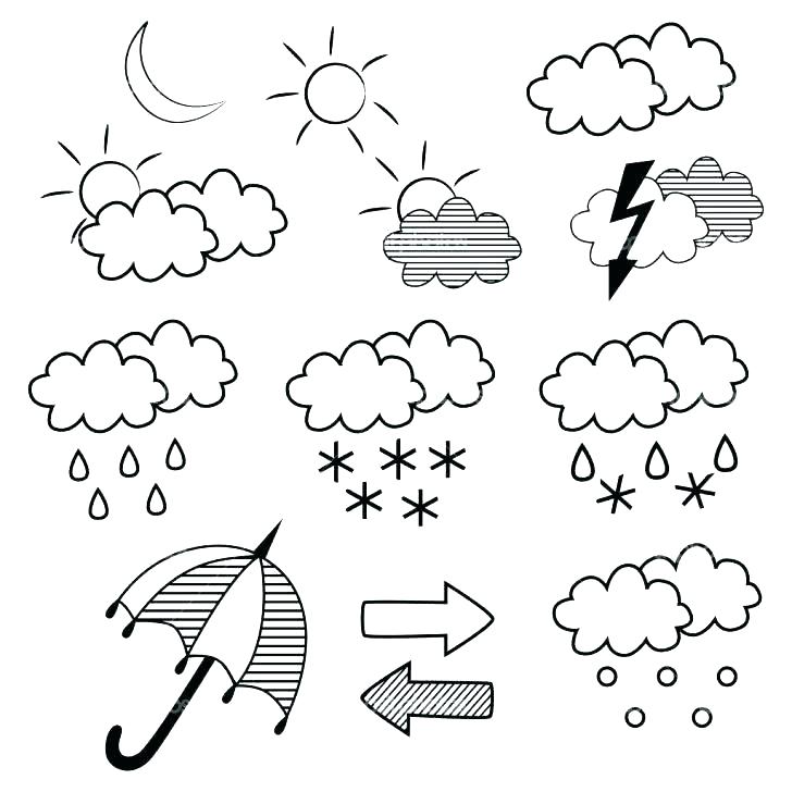 728x728 Weather Coloring Pages Spring Weather Coloring Pages Weather