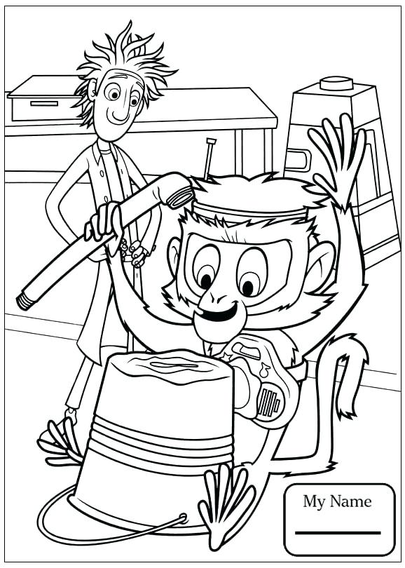 578x810 Cloudy With A Chance Of Meatballs Coloring Pages Printable Cloudy
