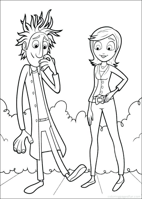571x800 Cloudy A Chance Of Meatballs Coloring Pages Flint Cloudy