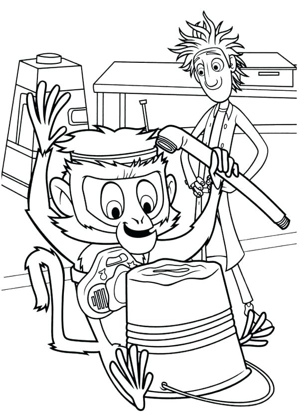 600x840 Cloudy Chance Of Meatballs Coloring Pages Playing