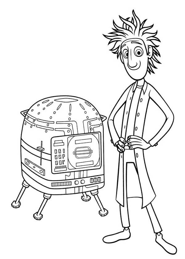 600x840 How To Draw Flint Lockwood In Cloudy With A Chance Of Meatballs