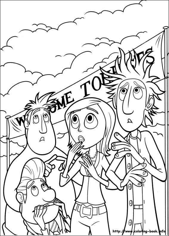 567x794 23 Best Coloring Pages (Cloudy With A Chance Of Meatballs) Images