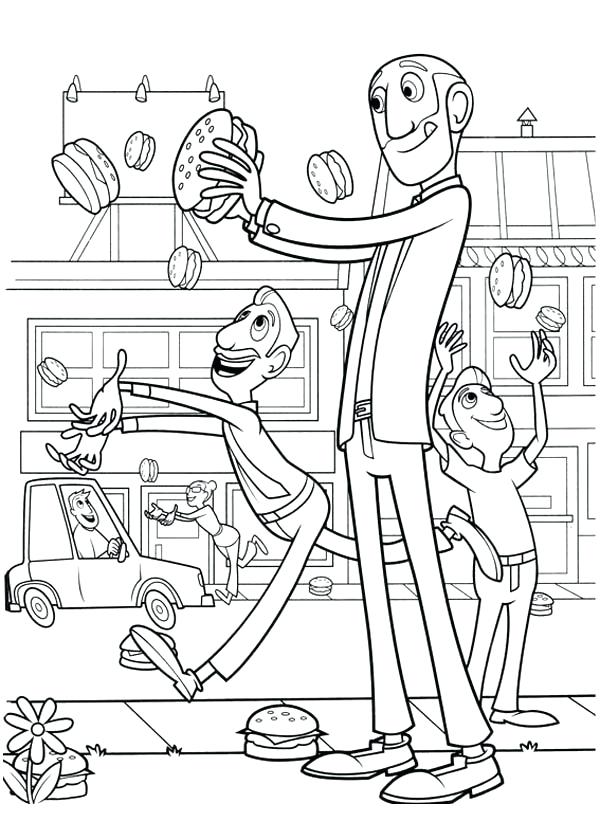 600x840 Cloudy With A Chance Of Meatballs Coloring Pages Rosbif.co