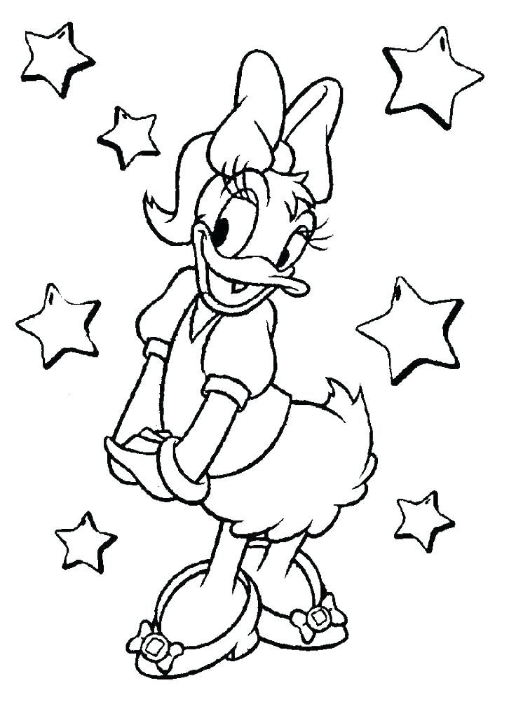 736x1005 Daisy Coloring Page Clover Coloring Page Four Leaf Clover Coloring