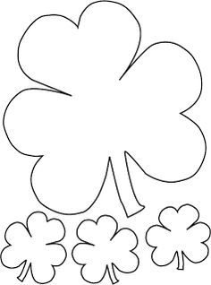 236x318 3 Leaf Clover Coloring Page Lt Leaf Clover, Leaves