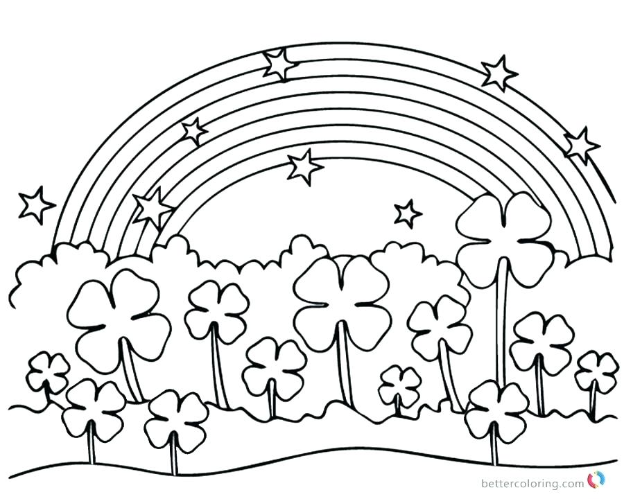 900x720 Four Leaf Clover Coloring Pages Printable Free Info Tulip New