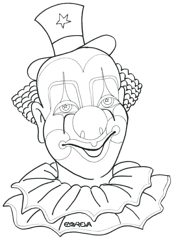 567x785 Clown Colouring Images Funny Faces Coloring Pages Clowns Coloring