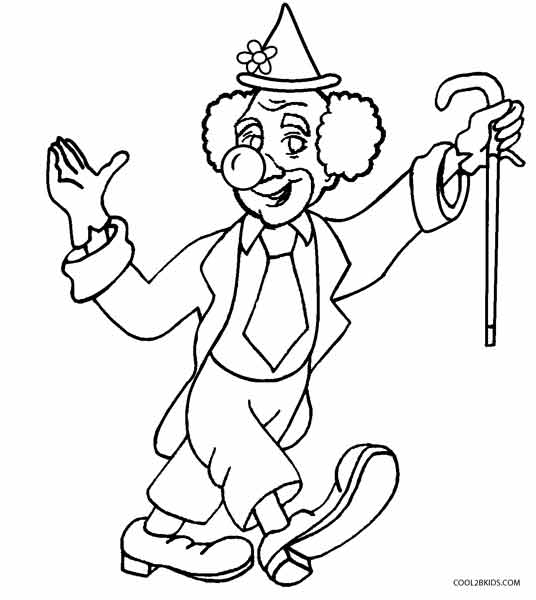 536x600 Printable Clown Coloring Pages For Kids Cool2bkids