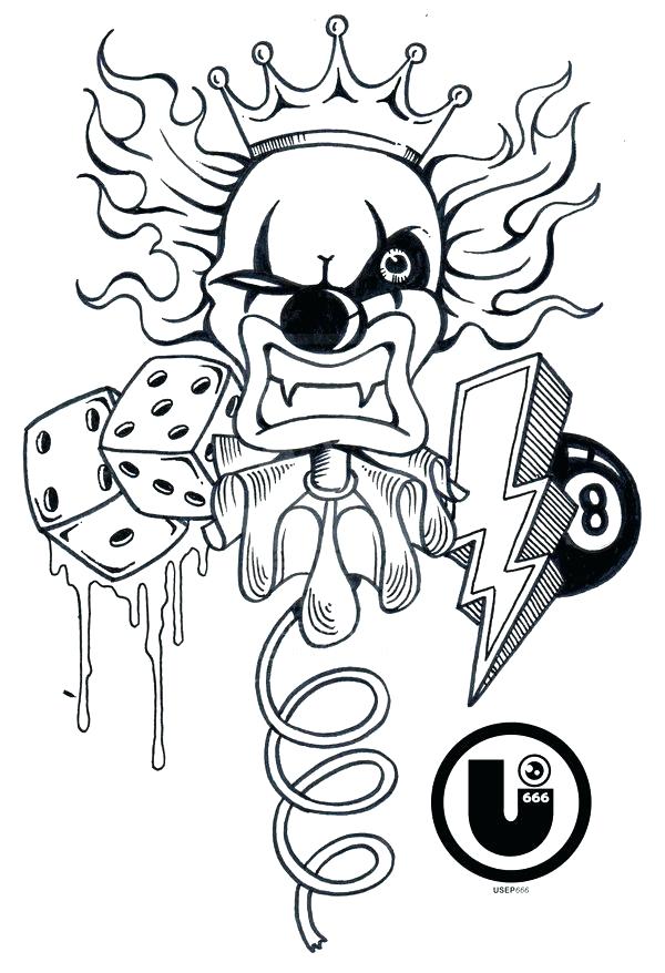 600x878 Ideas Clown Coloring Pages For Adults For Clowns Coloring Pages