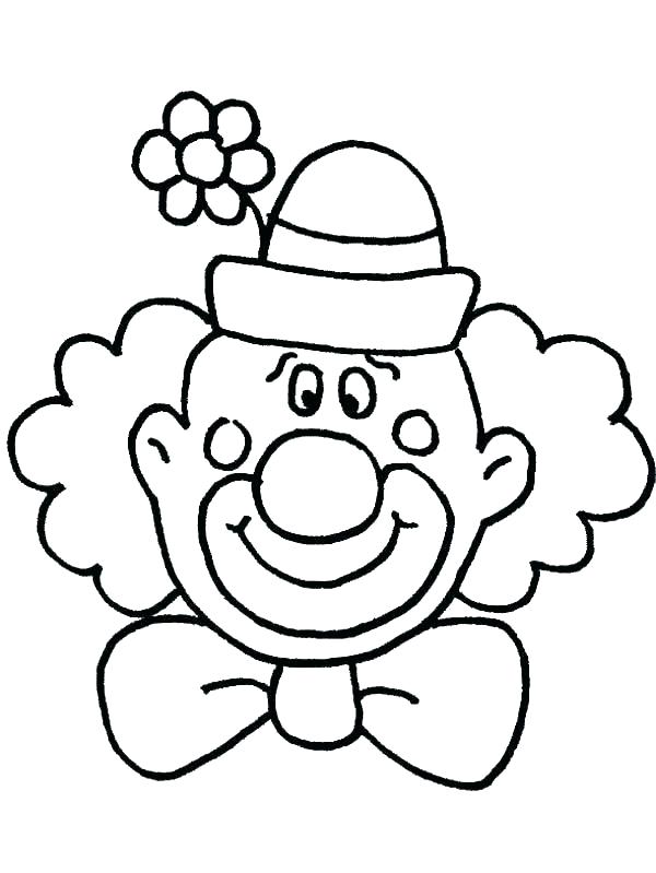 600x799 Clown Coloring Pages Smurf Clown Picture To Color Jojo Circus