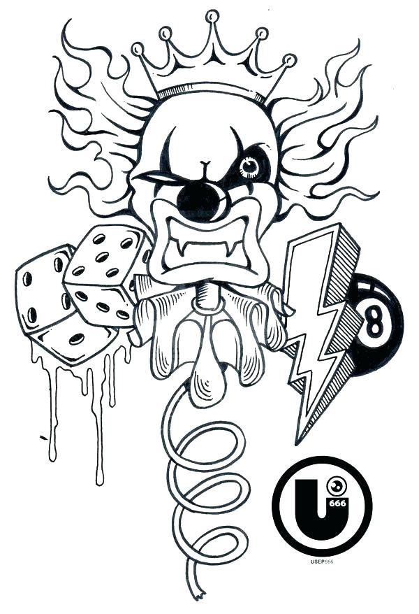 600x878 Clowns Coloring Pages Clown Coloring Pages To Print Clown Fish