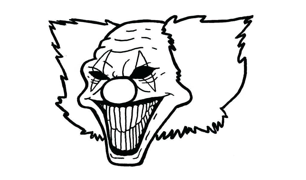1024x604 Scary Clown Coloring Pages Scary Clown Coloring Pages Scary Clown