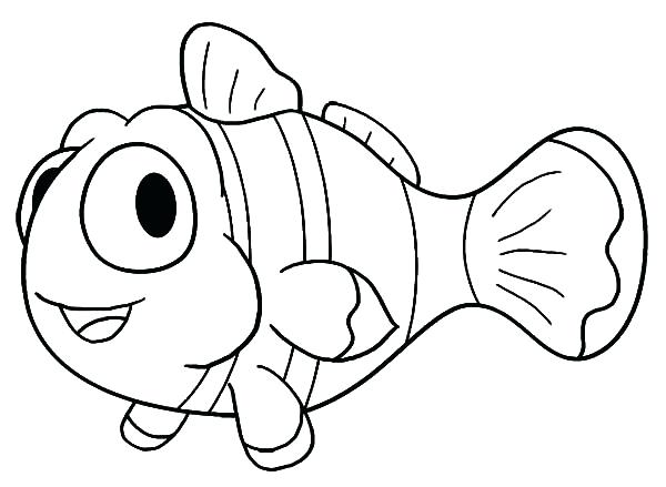 600x439 Cartoon Fish Coloring Pages Beautiful Clown Fish Coloring Pages