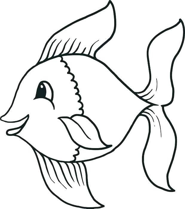 619x700 Fish Printable Coloring Pages Clown Fish Coloring Page Coloring