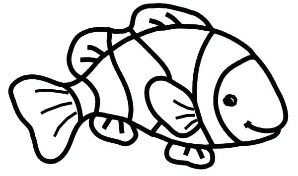 600x355 Clown Fish Printable Coloring Pages Color Pages Of Fish Fish Color