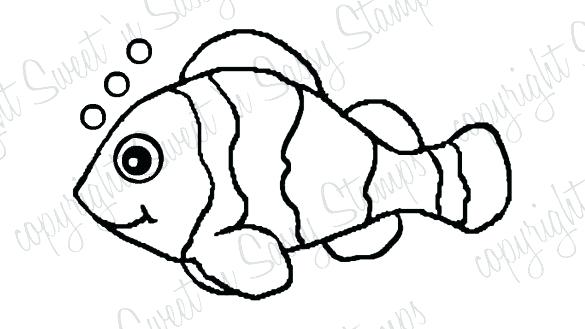 585x329 Clown Fish Coloring Page Clown Fish Coloring Pages How To Draw Com