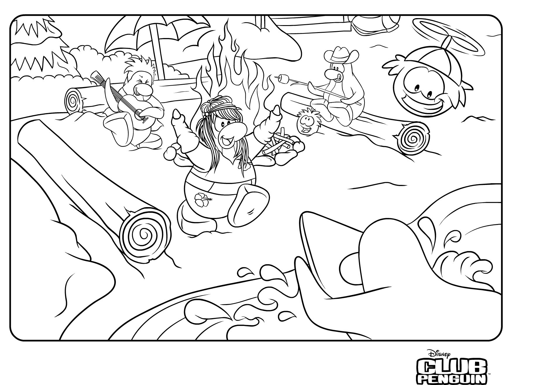 1822x1318 Club Penguin Coloring Pages Of Penguins To Print Fresh Amazing