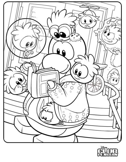 420x539 Club Penguin Coloring Pages Penguin Coloring Pages