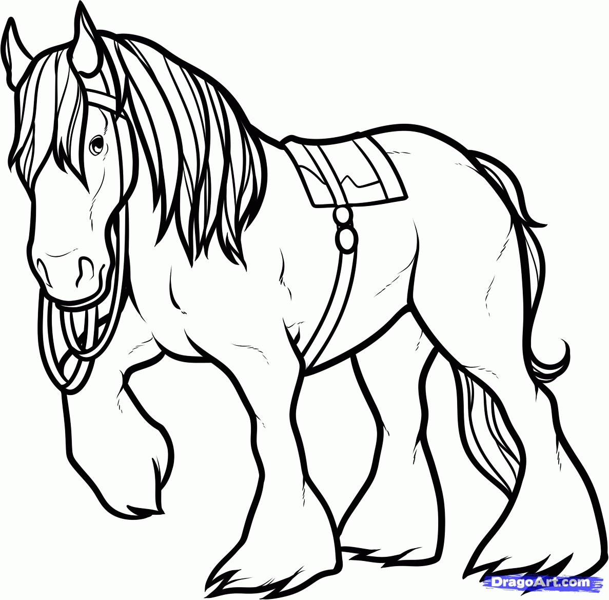 1187x1168 Clydesdale Horse Coloring Pages To Print Kids Coloring Pages