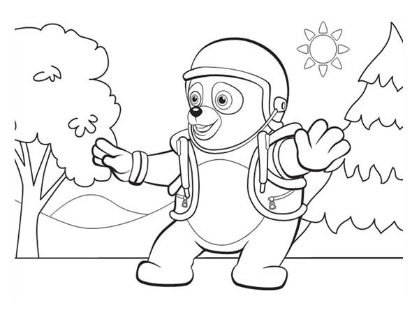 600x464 Special Agent Oso On Mission Coloring Page