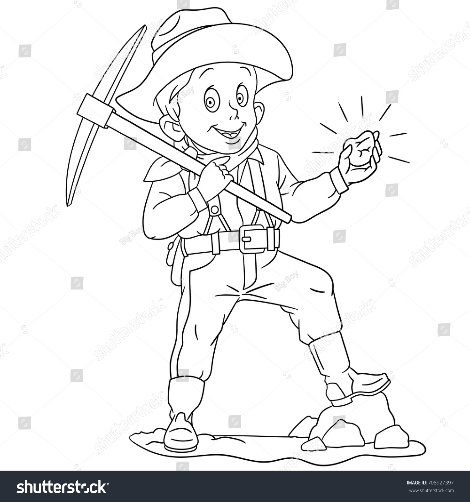 1500x1600 Perfect Mining Coloring Pages Vector Of A Cartoon Coal Miner Page