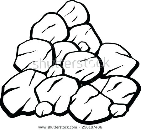 450x419 Rocks Minerals Coloring Pages Pile Of Rocks Or Coal Rocks