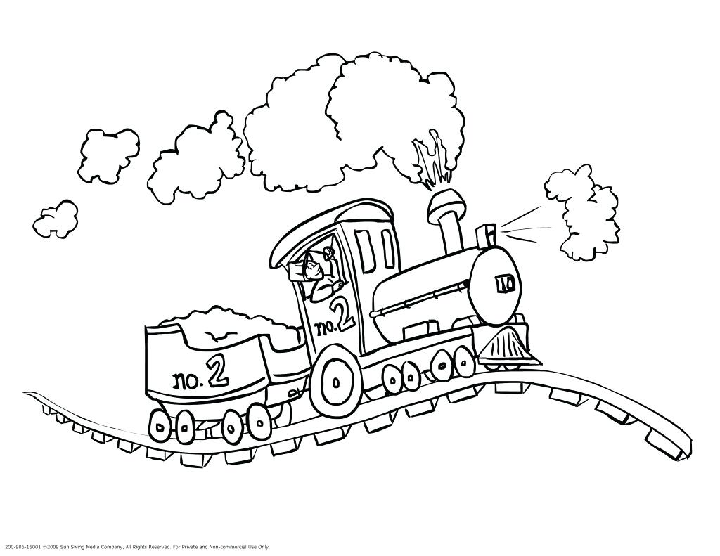 1024x791 Steam Train Bring A Lot Of Coal Coloring Page Pages For Kids