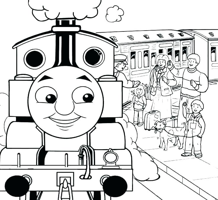 736x674 Train Color Pages Coloring Pages The Train The Train Coloring