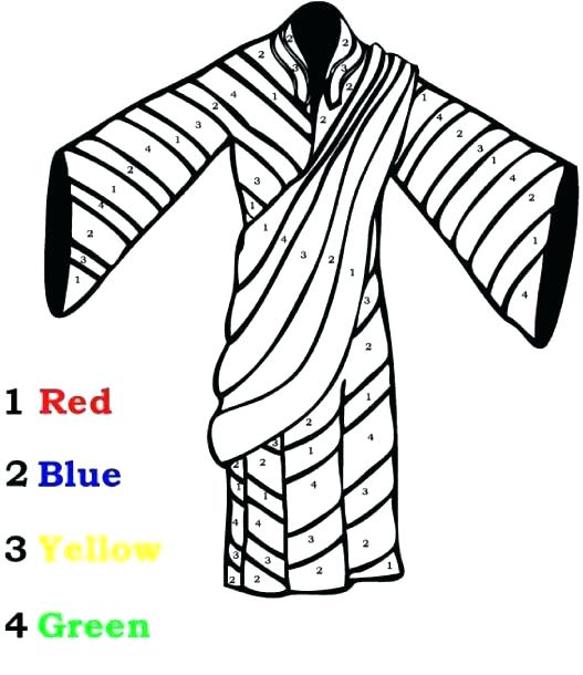 527x610 Joseph And His Coat Many Colors Coloring Page And His Coat