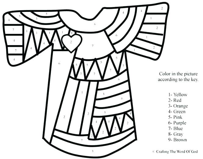 665x522 Joseph And His Coat Coloring Page Devon Creamteas