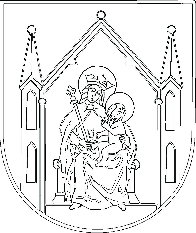 800x950 Coloring Pages Mary Mother Of God Virgin And Child In Coat Of Arms