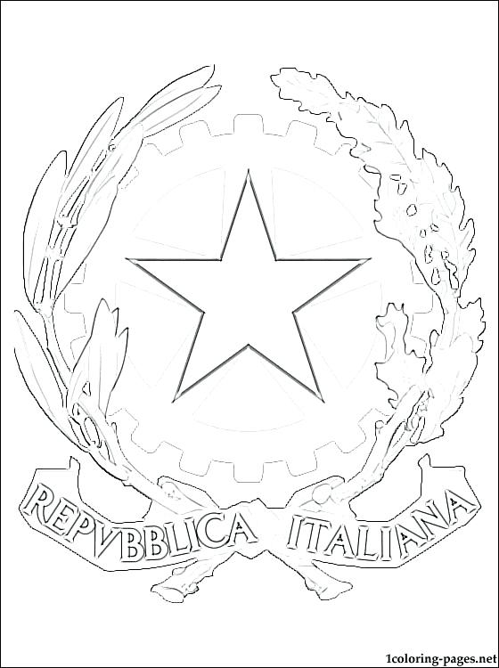 560x750 Italy Coloring Pages Coat Of Arms Coloring Page Italy Map Coloring
