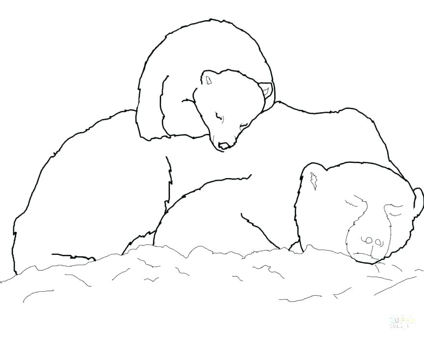 863x685 Polar Bears Coloring Pages Coloring Page Bear Printable Polar Bear