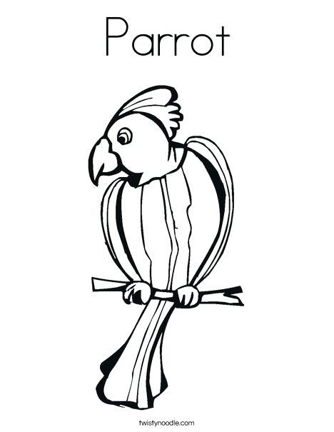 468x605 Parrot Coloring Sheet Parrot Coloring Page Parrot Coloring Page