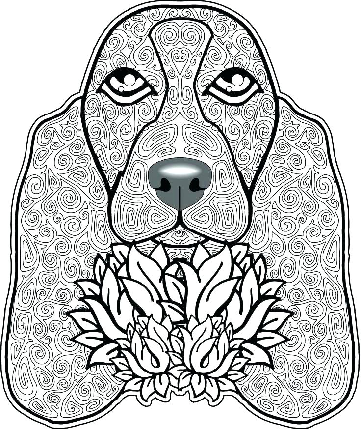 736x873 Free Coloring Pages Of Dogs Free Coloring Pages Of Dogs Spaniel