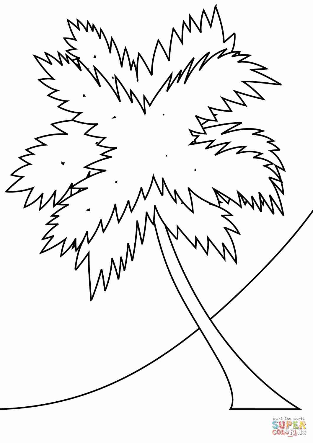 1060x1500 Strange Coconut Tree Trees Coloring Pages Kids Net