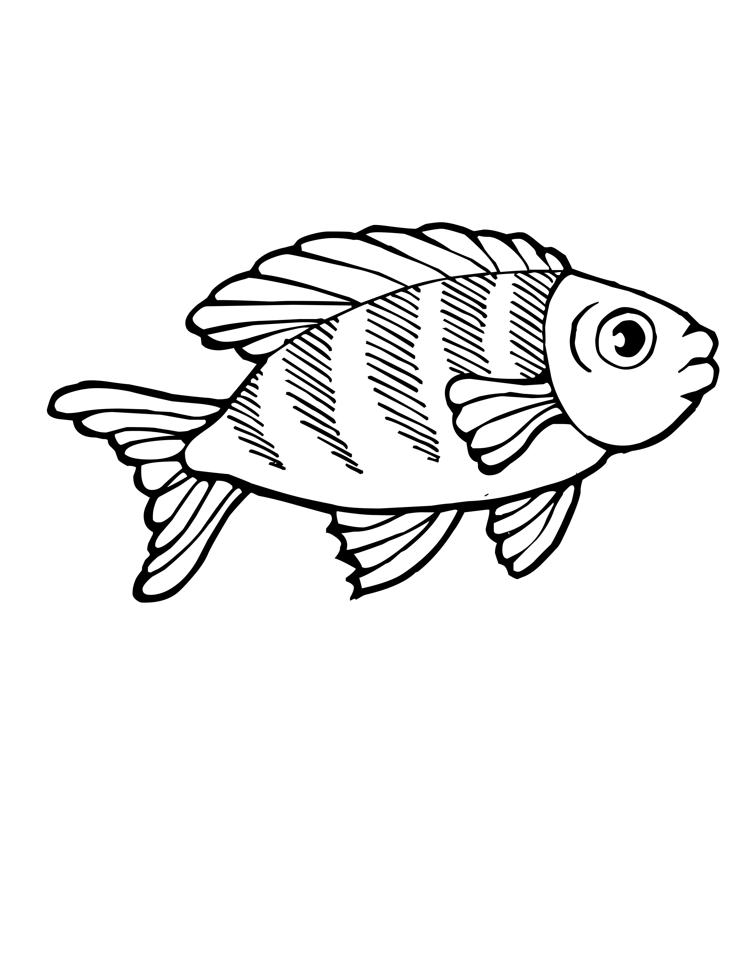 2550x3300 Puffer Fish Coloring Page. Top Printable Fish Coloring Pages
