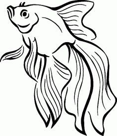 236x274 An Illustration Of A Happy Cute Cartoon Cod Fish In Black