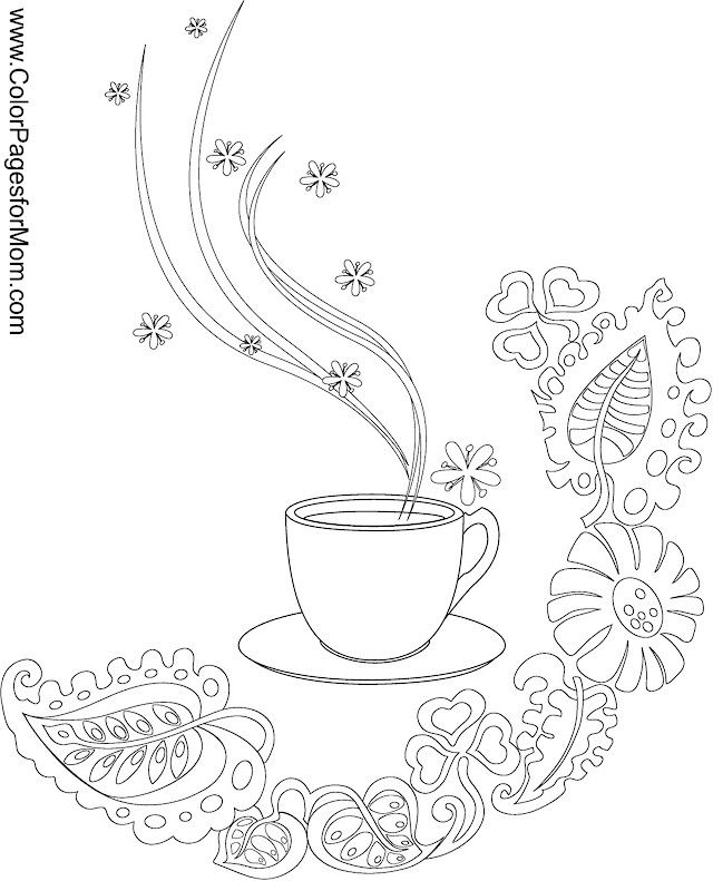 640x791 53 Best Coffee Colouring Images On Coloring Books