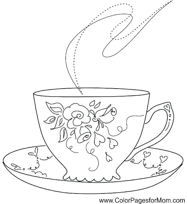 640x698 Coffee Coloring Page Adult Coloring Gifts Coffee Cup Of Coffee