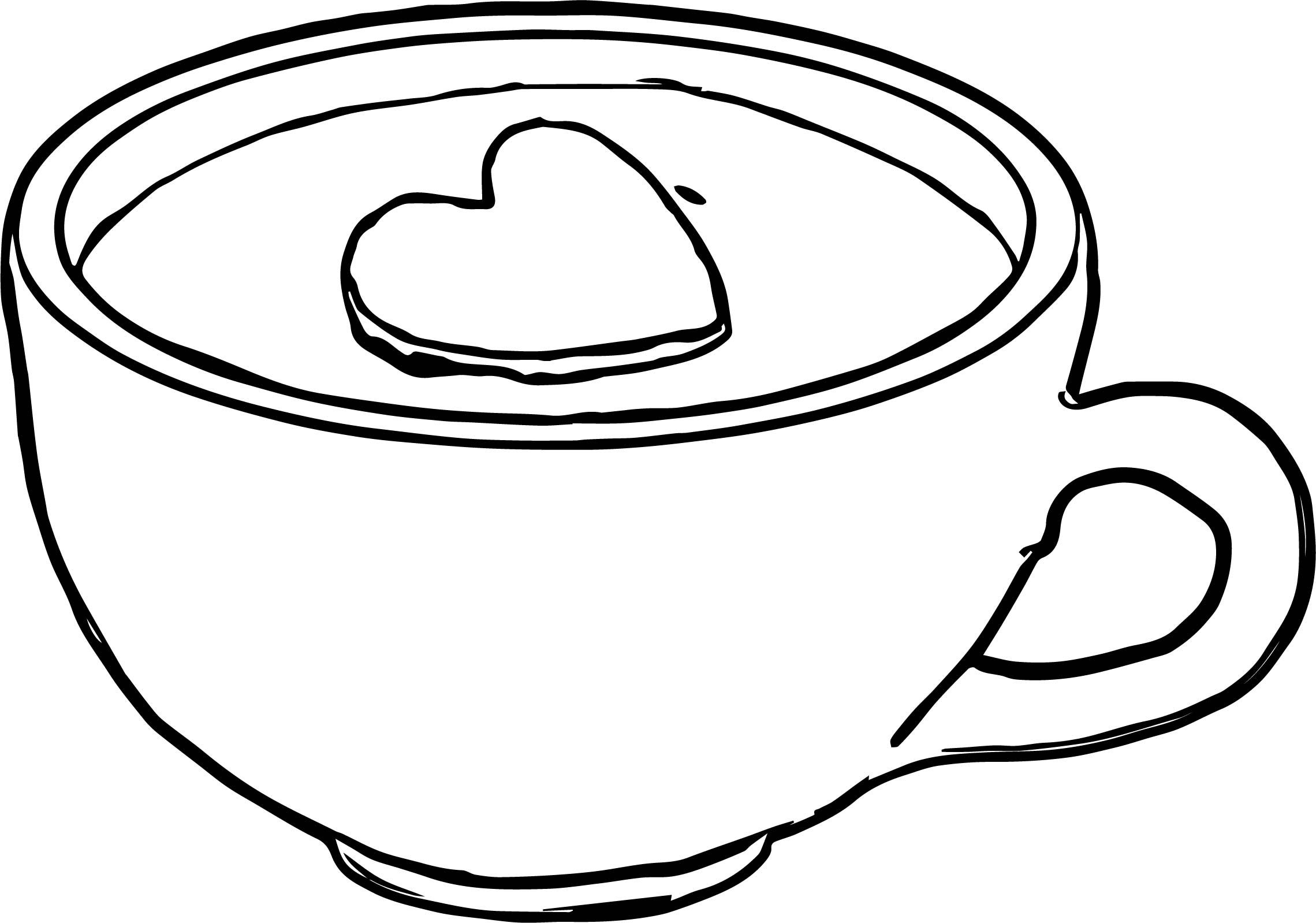 2279x1598 Coffee Cup Coloring Pages Ivector Co In Page At Cup Coloring Page