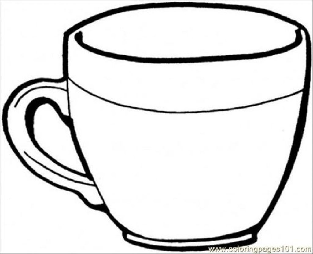 1024x833 Perfect Coffee Cup Coloring Pages 7