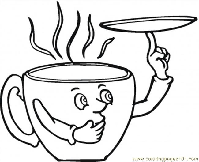 650x529 Skillful Ideas Coffee Cup Coloring Pages