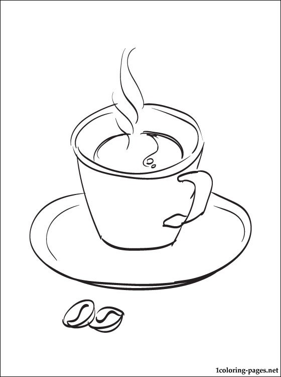 560x750 Ice Coffee Coloring Pages